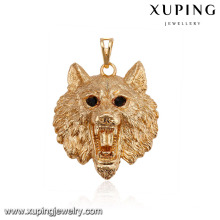 32522 xuping fashion gold 18k copper alloy animal lion women pendant